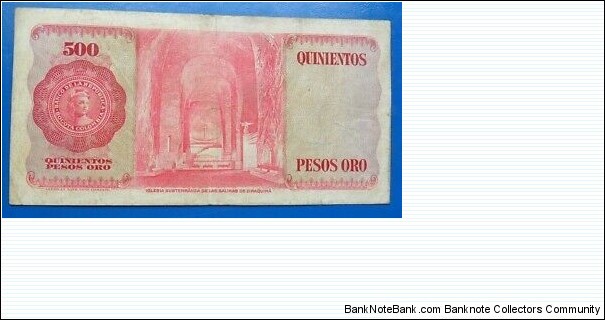 Banknote from Colombia year 1973