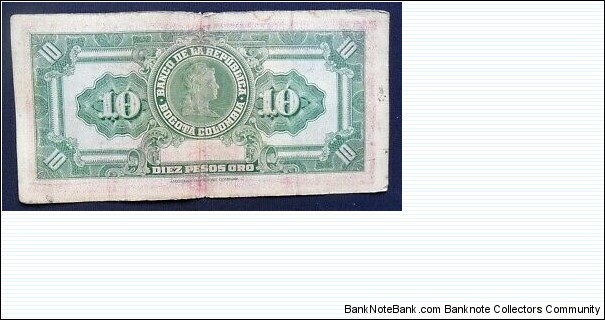 Banknote from Colombia year 1963