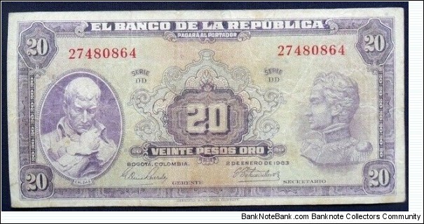 SOLD-BANKNOTE-COLOMBIA-20-PESOS-1963-EL-BANCO-DE-LA-REPUBLICA-SERIEE-DD-274-USA-SELL thumbnail 1
BANKNOTE-COLOMBIA-20-PESOS-1963-EL-BANCO-DE-LA-REPUBLICA-SERIEE-DD-274-USA-SELL thumbnail 2
Have one to sell? Sell now- Have one to sell?
BANKNOTE COLOMBIA 20 PESOS 1963 EL BANCO DE LA REPUBLICA SERIEE DD
SOLD Banknote