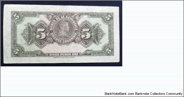 Banknote from Colombia year 1949