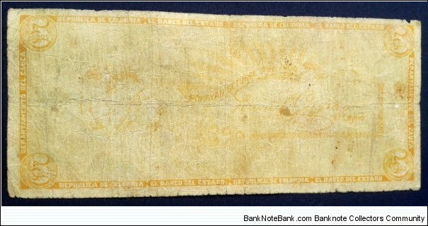 Banknote from Colombia year 1900