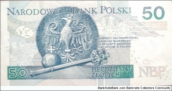 Banknote from Poland year 2017