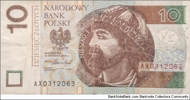 Poland 10 Złotych
AX 0312063 Banknote