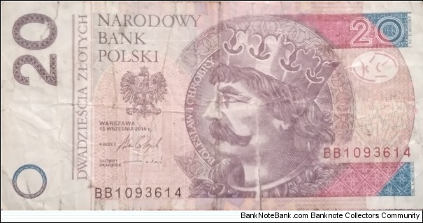 Poland 20 Złotych
BB 1093614 Banknote