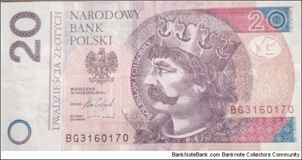Poland 20 Złotych
BG 3160170 Banknote