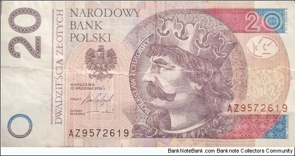 Poland 20 Złotych
AZ 9572619 Banknote