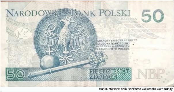 Banknote from Poland year 2012