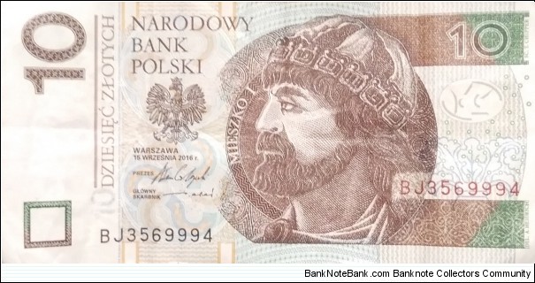 Poland 10 Złotych
BJ 3569994 Banknote