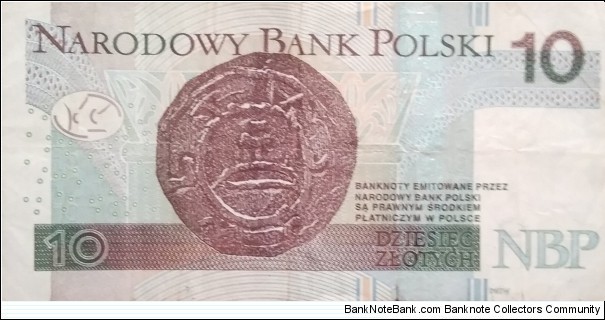 Banknote from Poland year 2016