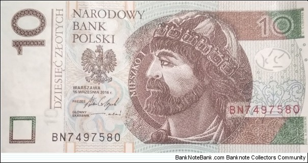 Poland 10 Złotych
BN 7497580 Banknote