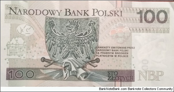 Banknote from Poland year 2012