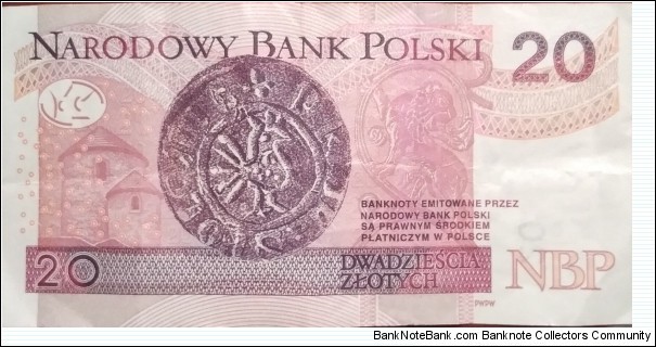 Banknote from Poland year 2016