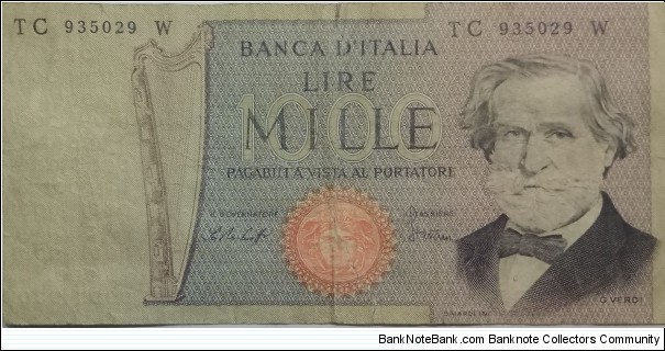 1000 lire Banknote