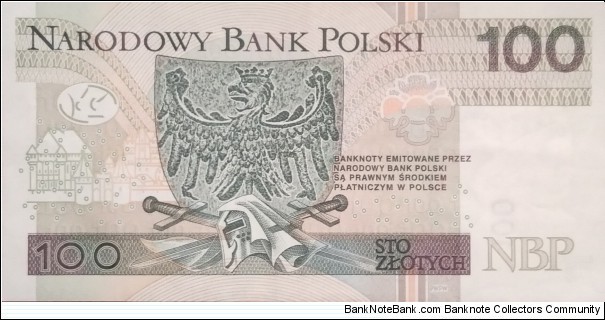 Banknote from Poland year 2012