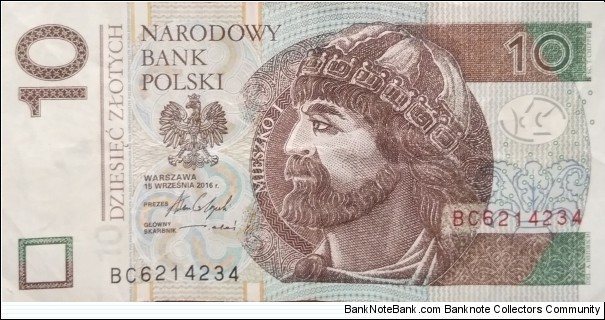 Poland 10 Złotych
BC 6214234
 Banknote