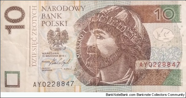 Poland 10 Złotych
AY 0228847 Banknote