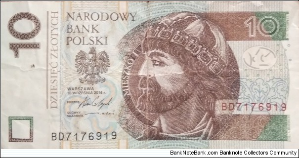 Poland 10 Złotych
BD 7176919 Banknote