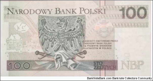 Banknote from Poland year 2012