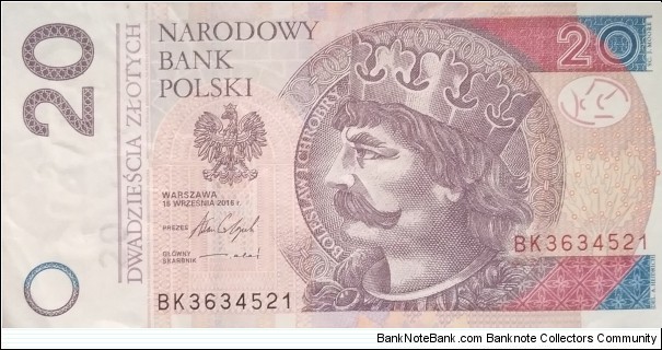 Poland 20 Złotych
BK 3634521 Banknote