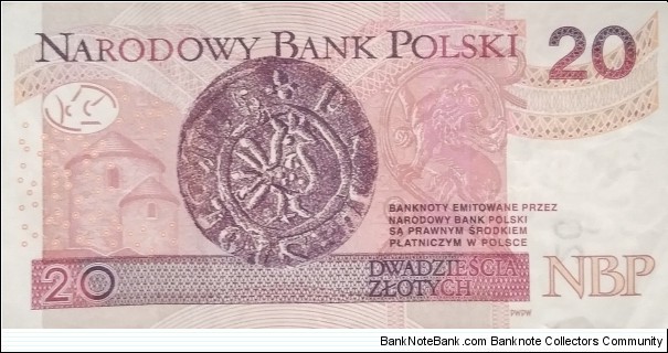 Banknote from Poland year 2016