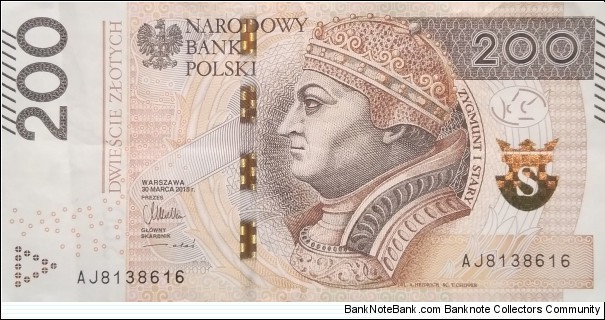 Poland 200 Złotych
AJ 8138616 Banknote