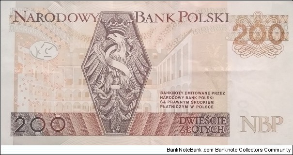 Banknote from Poland year 2015