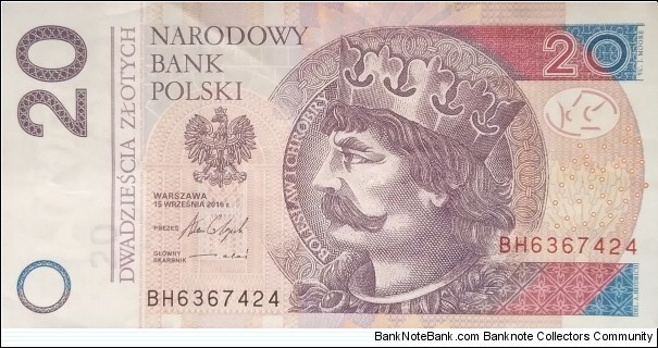 Poland 20 Złotych
BH 6367424 Banknote