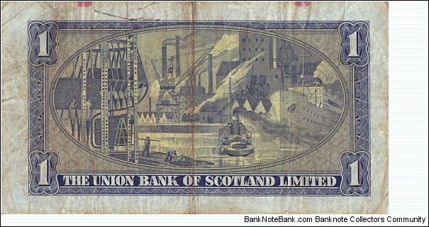 Banknote from Scotland year 1950