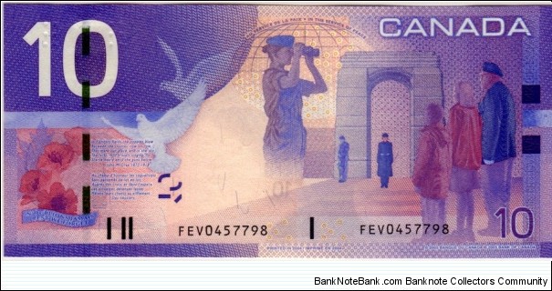 Banknote from Canada year 2001