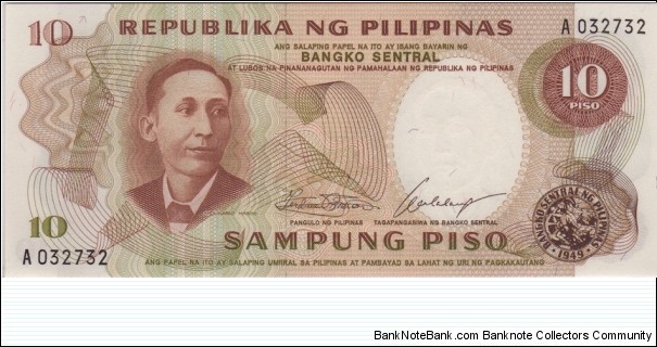 P-144a 10 Piso Banknote