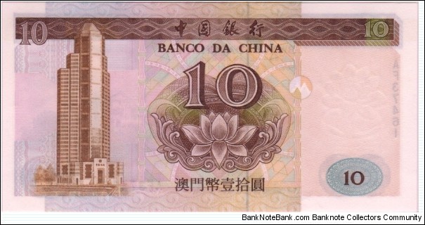 Banknote from Macau year 1995