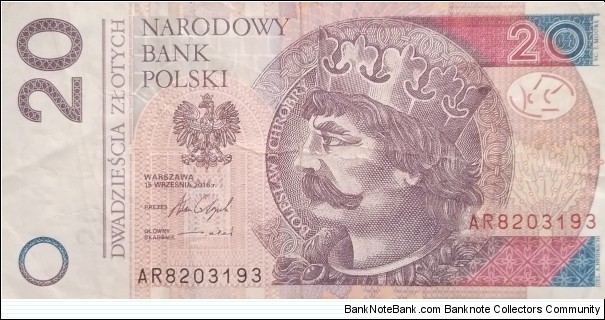 Poland 20 Złotych
AR 8203193 Banknote