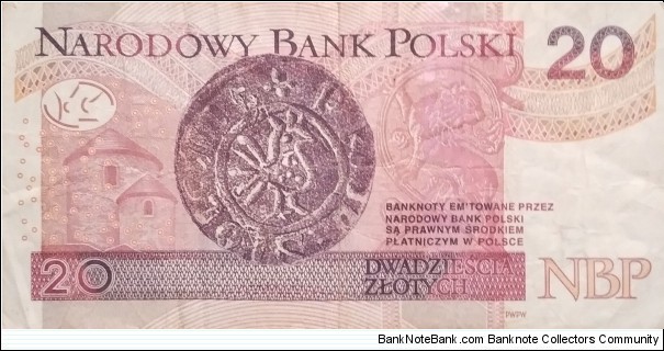 Banknote from Poland year 2016