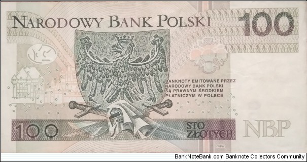 Banknote from Poland year 2012