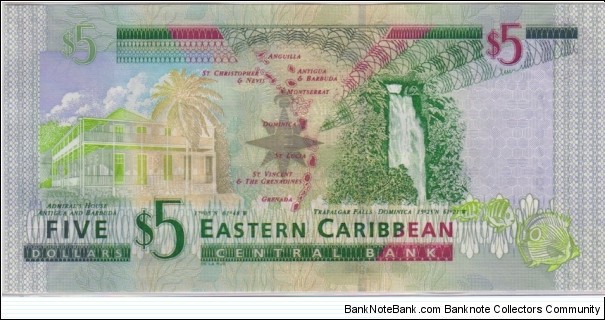 Banknote from East Caribbean St. year 2008