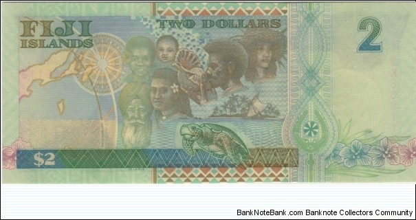 Banknote from Fiji year 2000