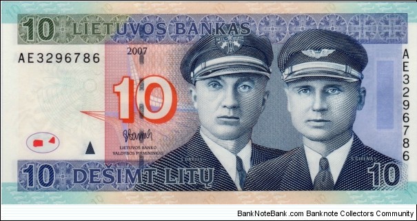 P-68 Ten Litu  Banknote