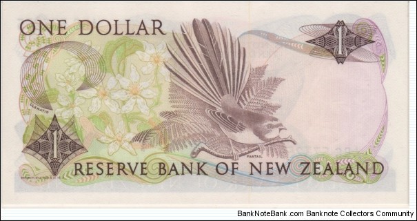 Banknote from New Zealand year 1981