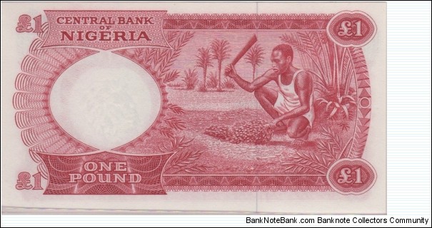 Banknote from Nigeria year 1967