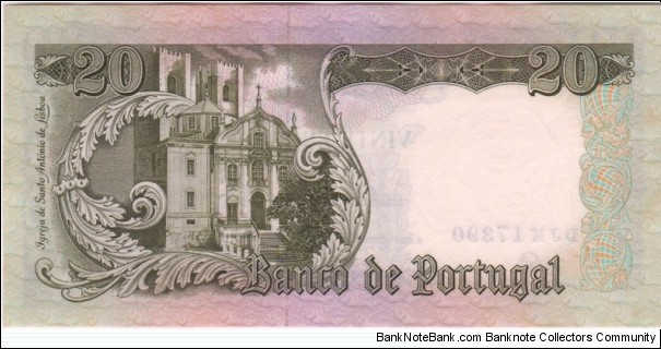 Banknote from Portugal year 1964