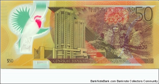 Banknote from Trinidad and Tobago year 2014