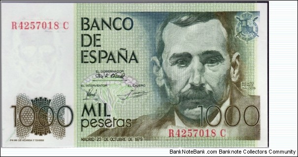 P-158 1000 Pesetas Banknote