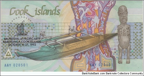 Banknote from Cook Islands year 1992