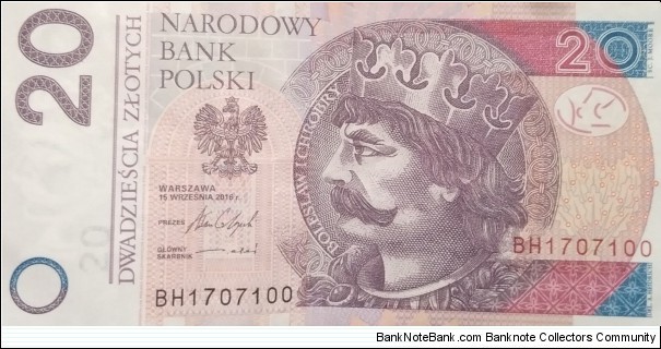 Poland 20 Złotych
BH 1707100 Banknote