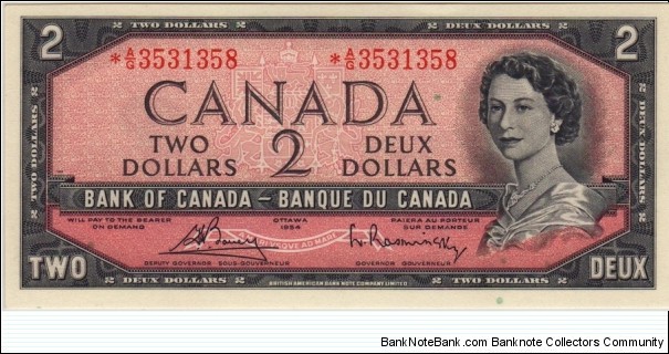 BC-38cA $2 Replacement Banknote