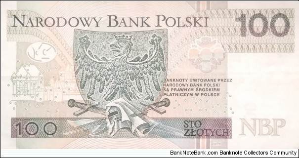 Banknote from Poland year 2012