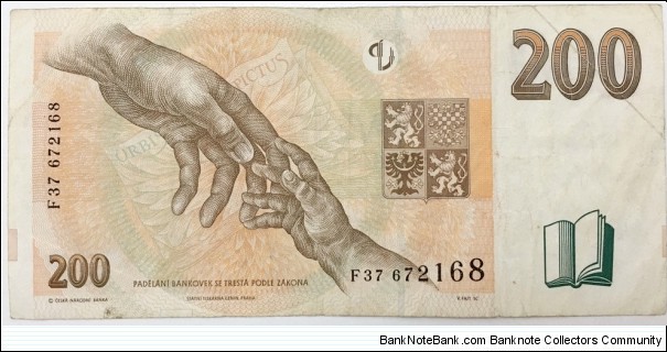 Banknote from Czech Republic year 1998