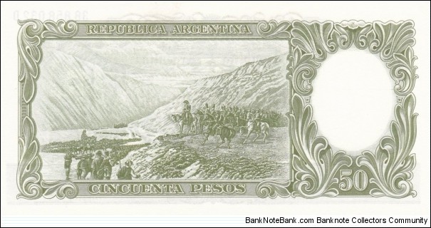 Banknote from Argentina year 1969