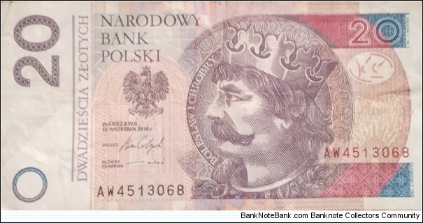 Poland 20 Złotych
AW 4513068 Banknote