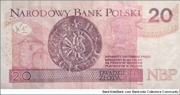 Banknote from Poland year 2016